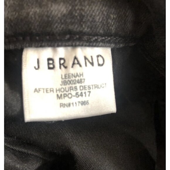 NWT J. Brand Leenah After Hours Distruct Jeans Sz 31 Raw Hem High Rise - Picture 5 of 6